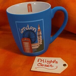 Punch Studio Blue London UK Mug Soft Touch